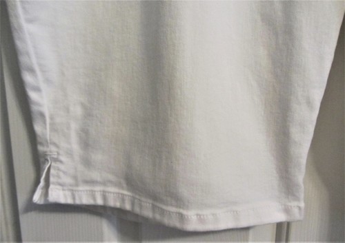 Terra & Sky Size 5X (32W-34W) Capris Pull-On TUMMY CONTROL Open Cuff White - Bild 6 von 9