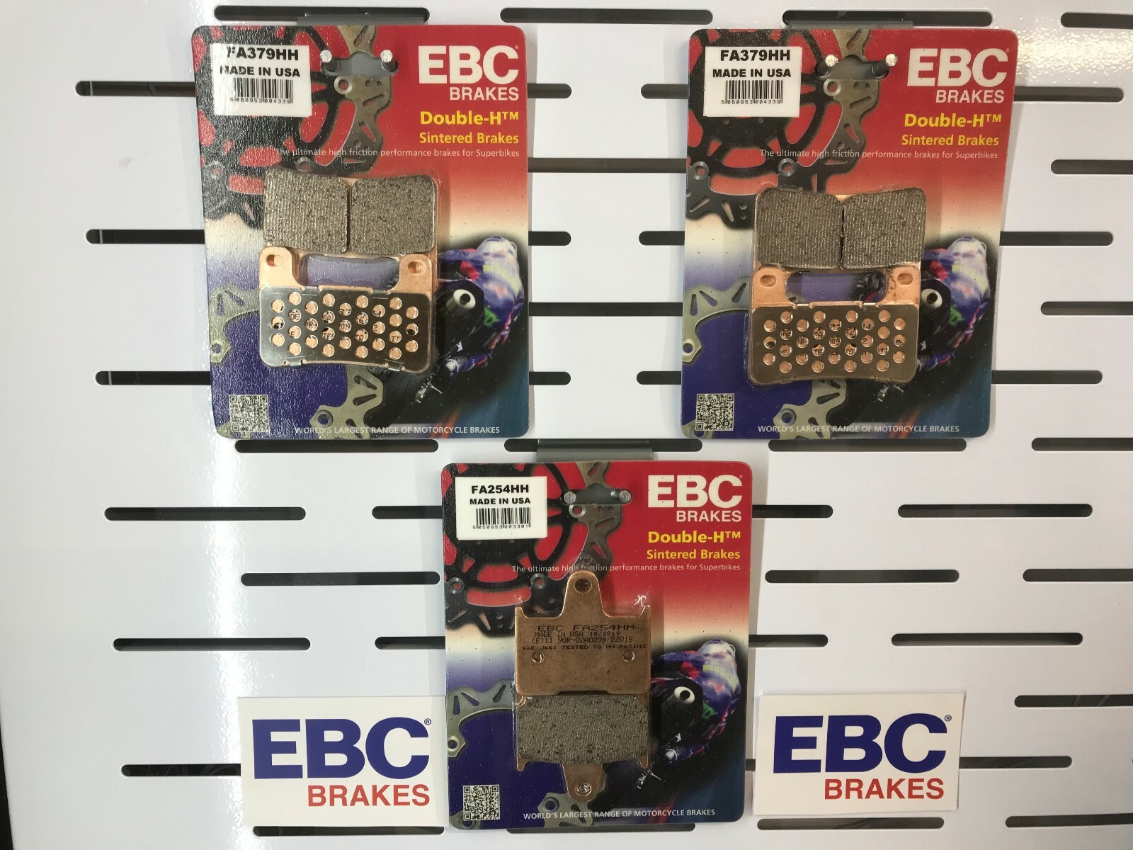 BRAKE PADS FULL SET FRONT AND REAR FOR GSXR1000 K4-K6 SUZUKI 04-06 EBC SINTERED