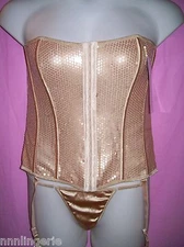 Plus Size Sequin Stretch Bustier Set by Famous Maker – Naughty and Nice Lingerie