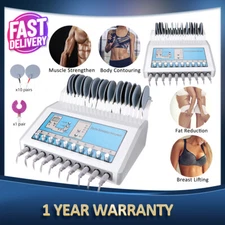 2 in 1 Electric Muscle Stimulator Body Sculpture Massager EMS Slimming Machine