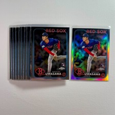 2024 Topps Chrome Update Naoyuki Uwasawa RC Lot x10 Cards Boston Red Sox Rookie
