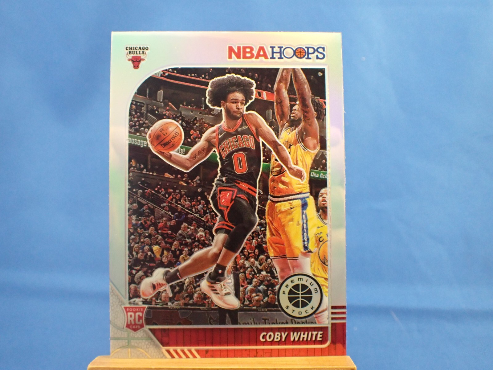 Coby White Hoops Premium Stock 2019-20 RC Rookie #204 Silver Prizm