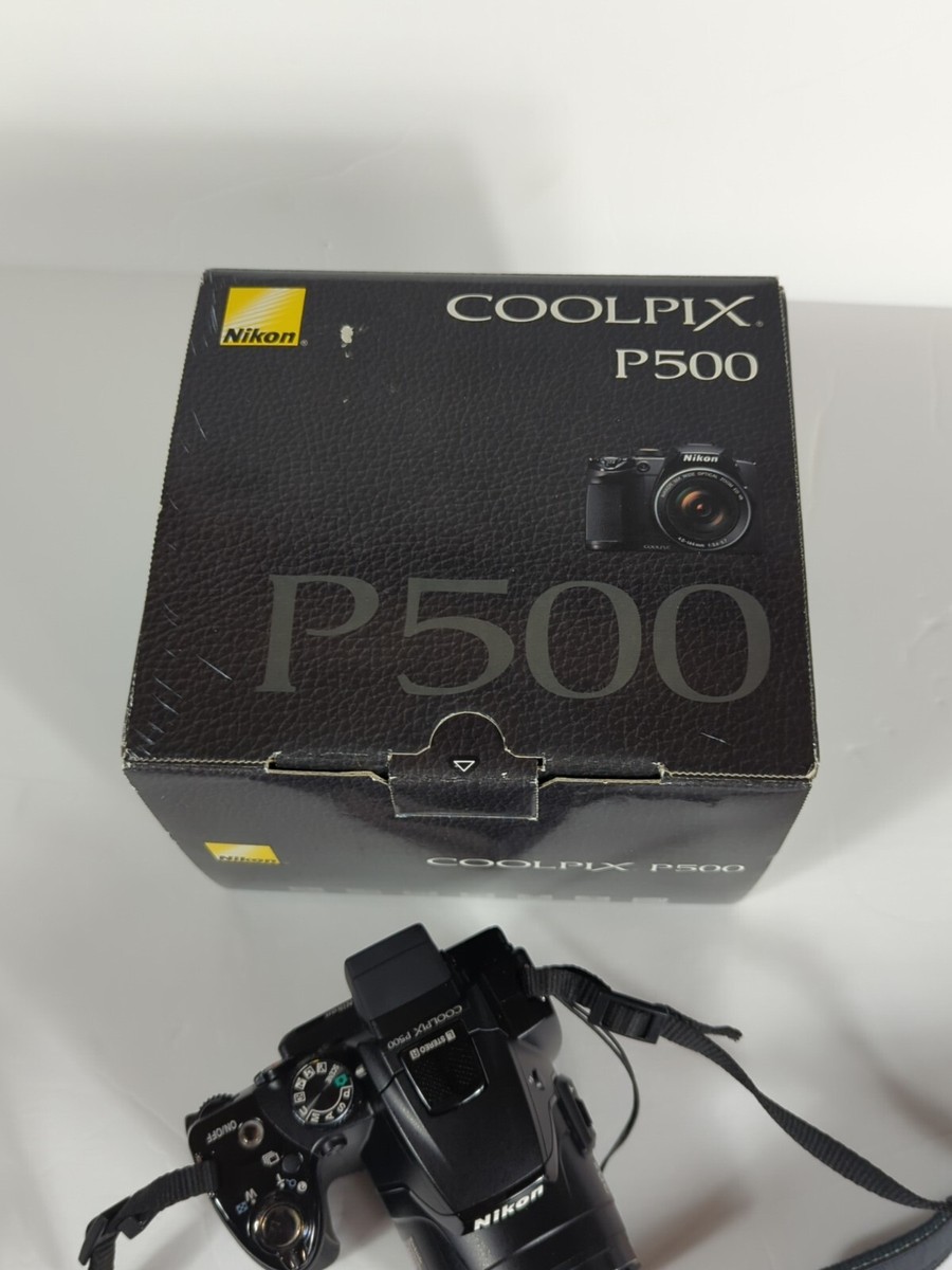Nikon COOLPIX P500 12.1MP Digital Camera Full HD Movie Black | eBay