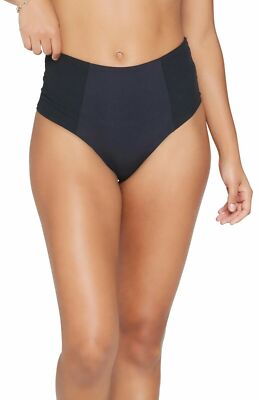 NWOT L*Space Jackie High Waist Bottom Swimwear Black Women's Size M