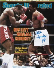 MICHAEL SPINKS  HEAVYWEIGHT CHAMPION  SPORTS ILLUSTRATED COVER SIGNED 8x10