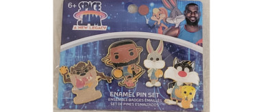 Funko Space Jam Exclusive Legacy Pin Set Lebron Tazz Bugs Sylvester Sealed New