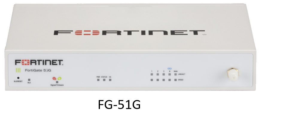 Fortinet FortiGate-51G 5 x GE RJ45 including 4 x Internal ports 1