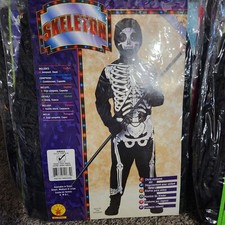 Skeleton Childs Costume Size Small Halloween Dress-up NEW