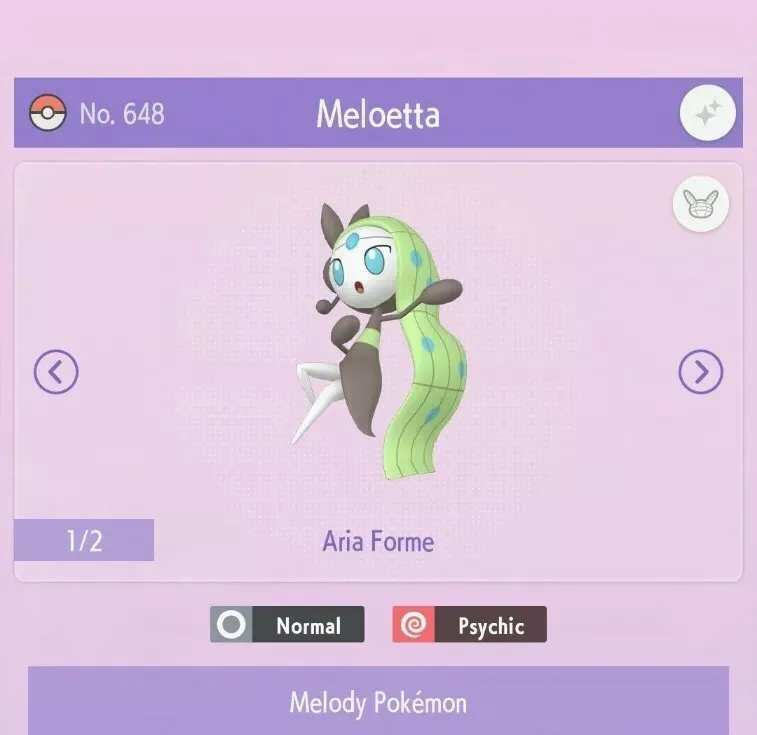 Pokemon shiny Meloetta 4