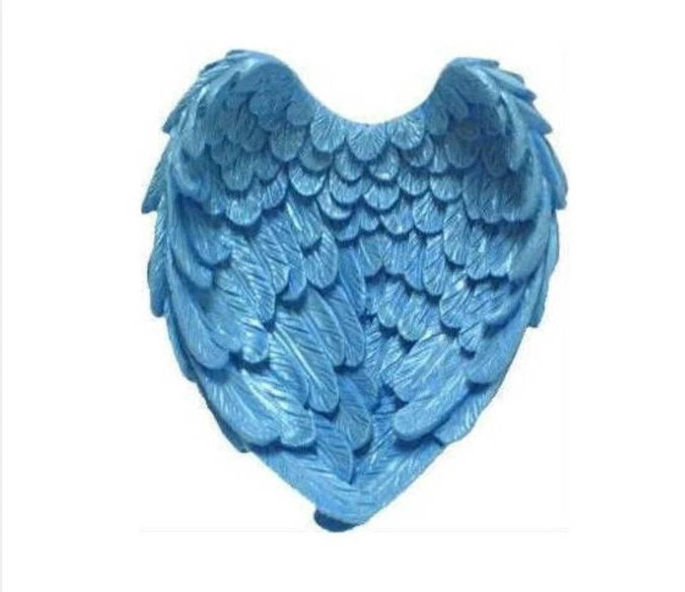 Moule Silicone Ailes 7cm pour Plâtre Résine Polyester Savon Cire Ciment - Photo 3/4