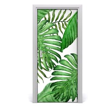 Tulup T&uuml;raufkleber 95x205 cm Dekorative  - tropische Bl&auml;tter