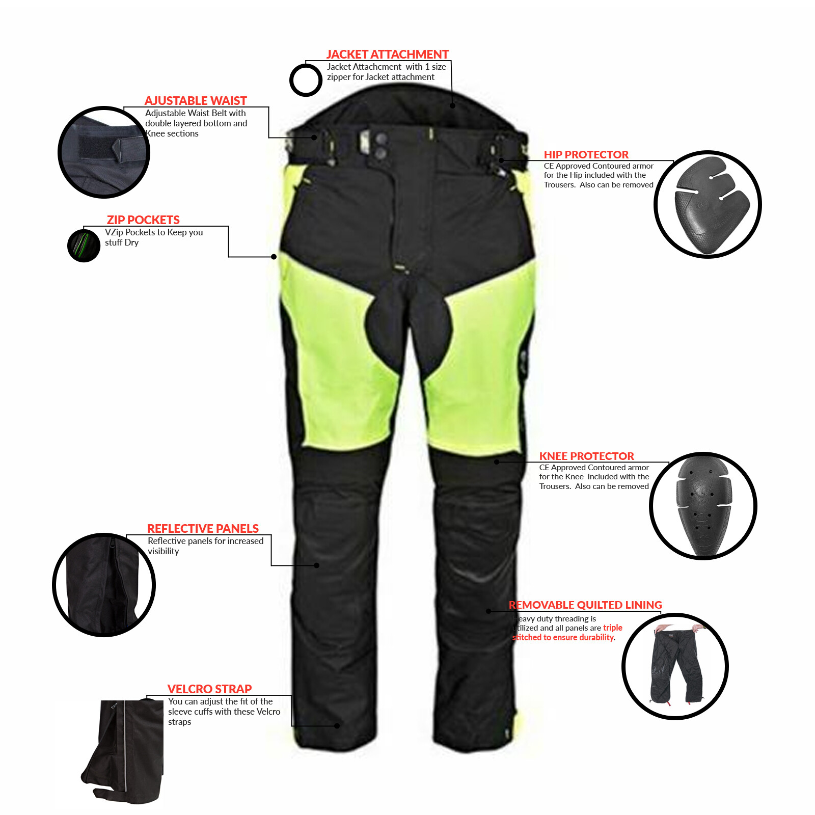 Used Motorcycle Waterproof Trousers For Sale