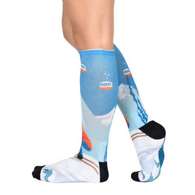 Sierra Socks Colorful High Knee Socks for Men & Women with Arch Support Outdoors