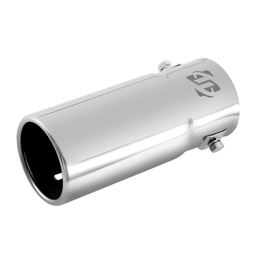 Car Muffler Tip Exhaust Pipe, Stainless Steel Chrome Effect, Fit 1.5