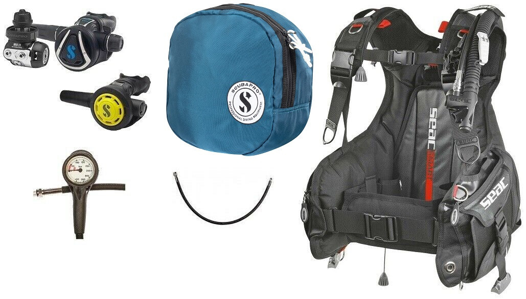 Scubapro Smart Set De Buceo De Viaje Talla XS-XL Equipamiento De Buceo