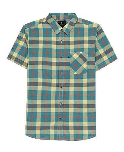 loft green plaid dress This Is It Green Plaid Swing Dress main image 1