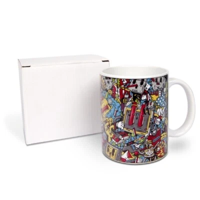 PRINTBOX 12x Kaffeetassen Fototassen Becher bedruckbar für Sublimation + Geschenkkarton