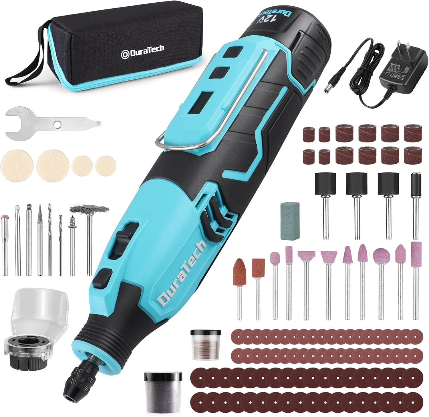 Cordless Rotary Tool Kit, 12V Rotary Tool with 2.0Ah Rechargeable Battery, 5000-