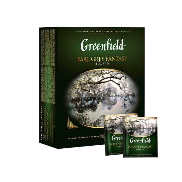 Greenfield Earl Grey Fantasy 100Btl Aromatisierter Schwarzer Tee Mit Bergamotte-image