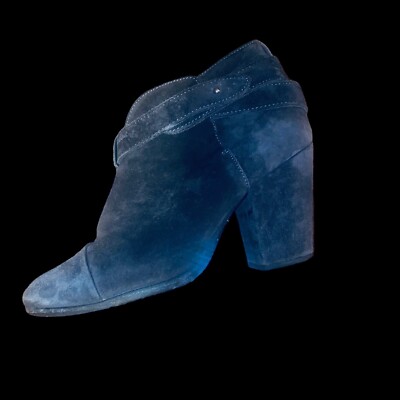 Rag & Bone Größe 5 38 grau Wildleder Eige Knöchel Biker Riemen Stiefeletten Damen