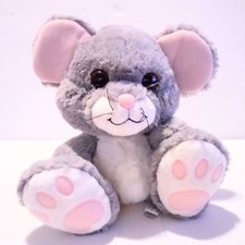 Aurora Gray and Pink Mouse Plush Stuffed Animal