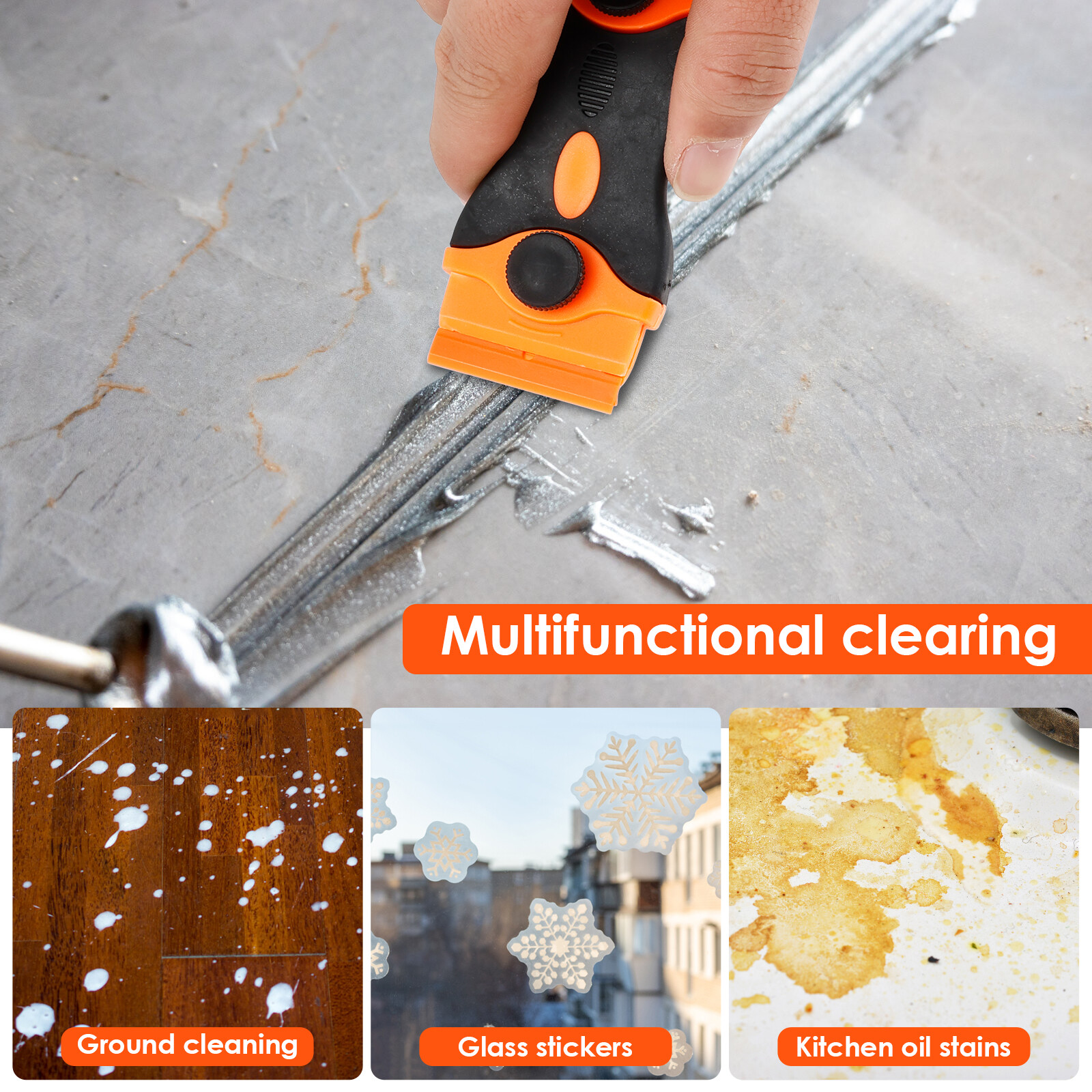 Razor Blade Scraper 3 Pack Razor Scraper Tool Kits with 10 Plastic and ...