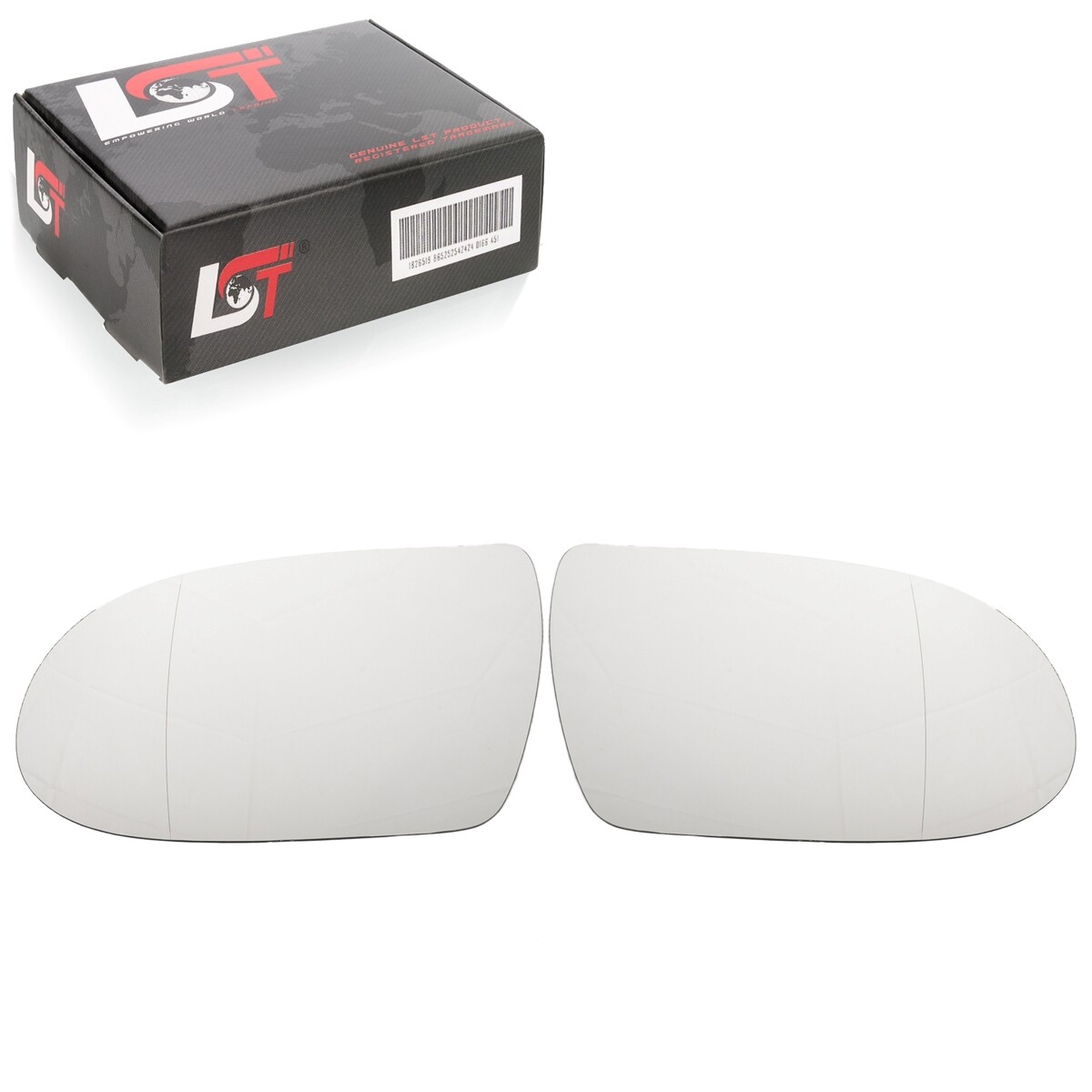 2x Side Mirror Adhesive Left Right Aspherical for Mercedes SL R230 05-08