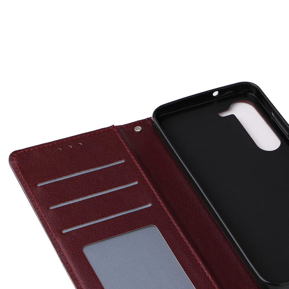 For Samsung Galaxy S25 S24 Ultra Plus S22 S23 FE Wallet Case Leather Flip Cover - Image 2 of 4