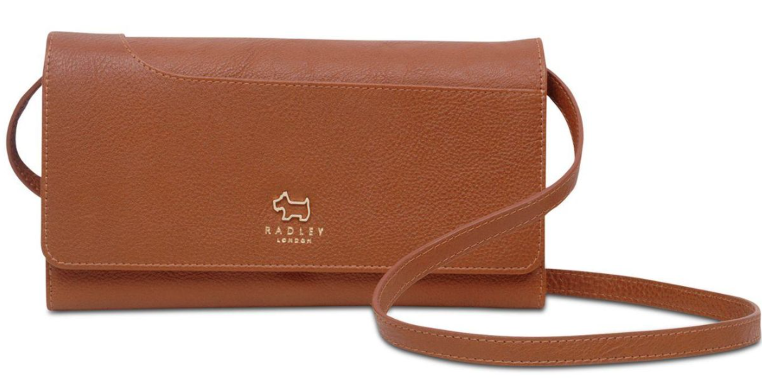 radley brown leather cross body bag