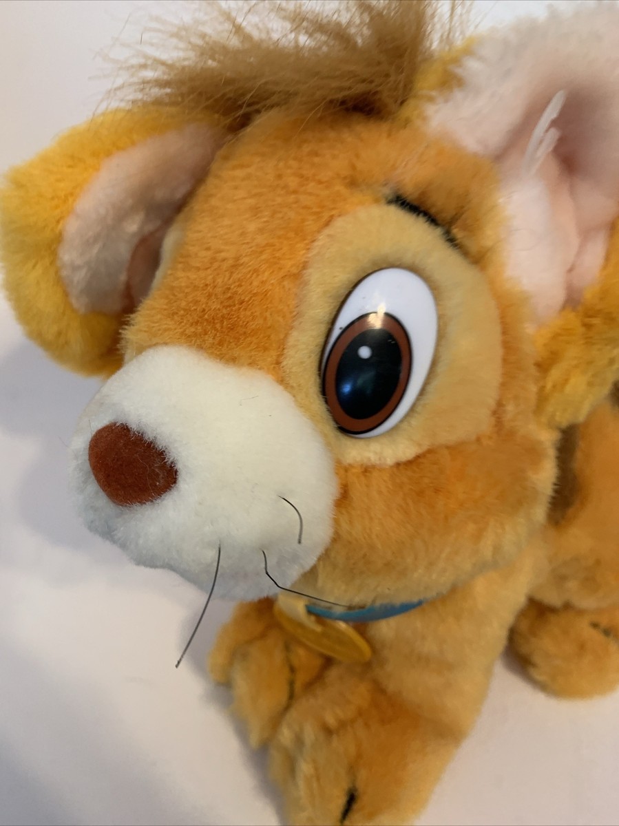 Vintage 1988 Disney Oliver & Company Movie OLIVER 9” Plush Stuffed