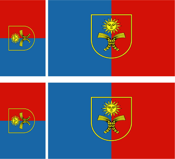 Autocollant Vinyle Ukraine – Drapeau Et Blason National, 18x4 Cm, Imperméable