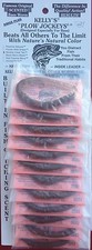 Kelly's Plow Jockey plastic worm *NEW* Neutral Clear Tail *card of 12