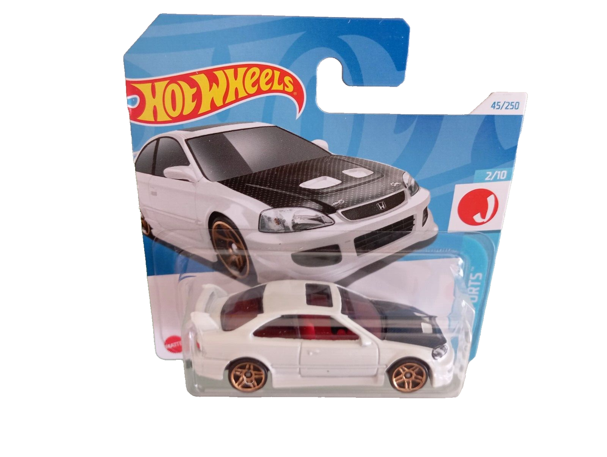 2024 HOT WHEELS - HONDA CIVIC SI WHITE SHORT CARD 1/64 APROX*NEW