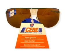 CEBE France Bijoux Metal Aviator Sunglasses, White with Green, NWT, Unisex