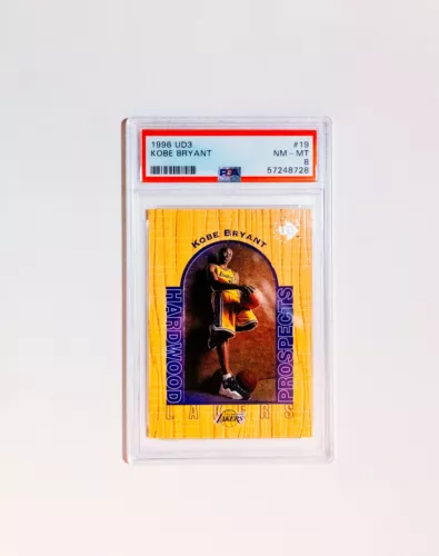 1996-97 UD3 KOBE BRYANT Hardwood Prospects RC Rookie Card PSA 8 Lakers MAMBA