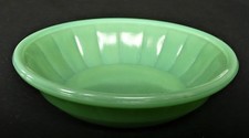 Akro Agate Child Tea Set Large Disc  Panel Green Luster Cereal Bowl s 