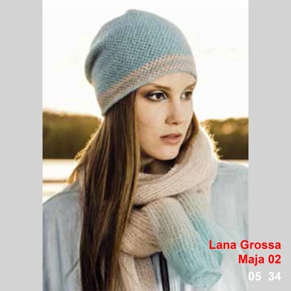 Lana Grossa Maja Häkel- Y Strickdesign 02 Libro de Punto Con Patrones para Punto - Imagen 2 de 2