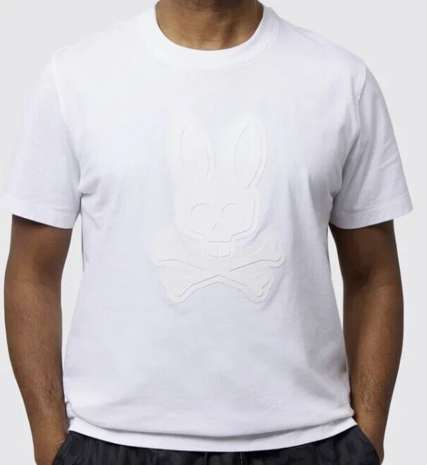 Psycho Bunny Damon Graphic Tee Men's SZ 2XL-Tall White T-shirt MSRP $90+