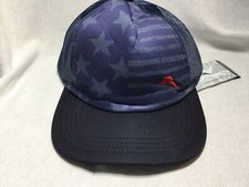 TOMMY BAHAMA KIDS CAP HAT USA STARS STRIPES MARLIN NAVY BLUE SIZE SMALL NWT