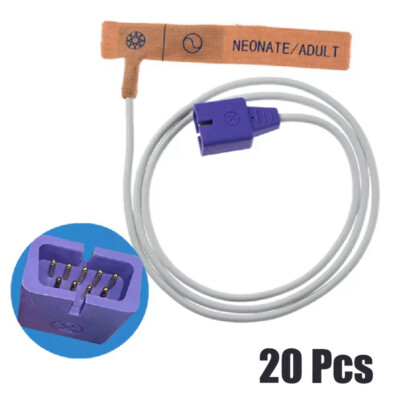 20PCS Neonatal Adult SpO2 Sensor Oximax Disposable fit for MAX-A Probe