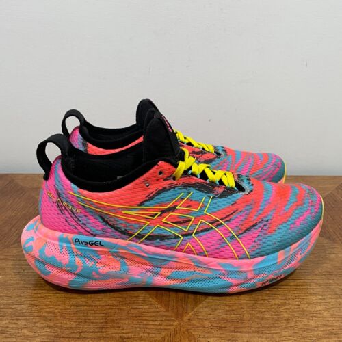 Scarpe ASICS Gel Nimbus 25 donna 8 acquario rosa giallo vibrante sneaker 1012B586 - Foto 6 di 17