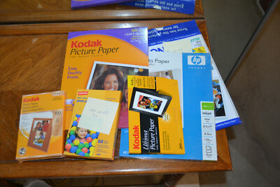 Mixed lot of printer photo paper.