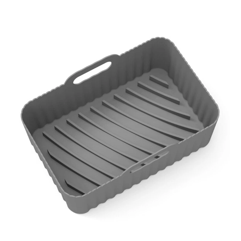 Air Fryer Baking Tray Silicone Pot Reusable Thin Home Kitchen Pizza Mat