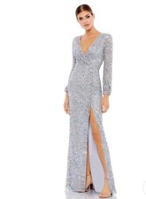 Mac Duggal Gown Dress Size 14 Multi Colored Sequin Embellished 5213 $498