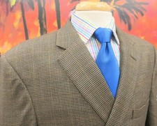 46 LONG - JOS. A. BANK 100 WOOL SPORT COAT DARK KHAKI HOUNDSTOOT