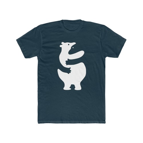 Bear Hug Gay Men's Cotton Crew Tee Otter Cub LGBTQ - Picture 4 of 5