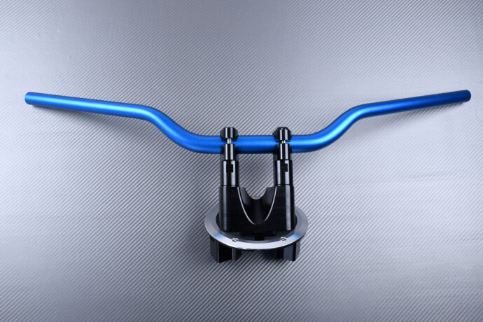 Pontets riser TMAX 500 rehausse guidon alu bleu SJ06 2008 2009 2010 2011