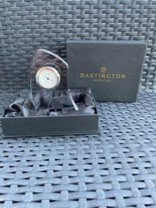 Dartington Crescent Medium cCrystal Clock. SKU #GW2249. New in Box.