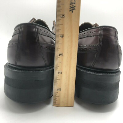 Allen Edmonds MacNeil Burgundy Leather Longwing Wingtip  display picture 3