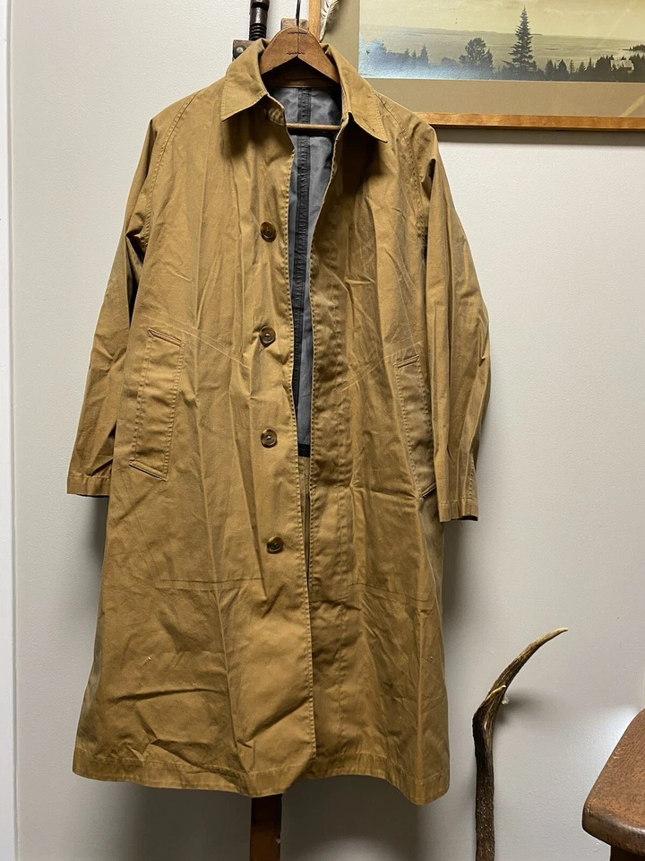 Deslumbrante Trench Coat Uniqlo U Marrom Tamanho Grande Design Elegante RRL Like - Imagem 3 de 4